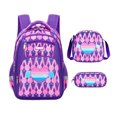 thumbnail image 2 of AHMOMEI Cute Print 3 Pieces Backpack Set, 16.54" Height Backpack with Lunch Tote & Pencil Case for Picnic, Weekend Play & Daily Casual Activities, 2 of 9