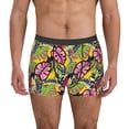 thumbnail image 1 of Fotbe Colrful Tropical Leaves Calzoncillos Tipo Boxer con Bolsa de Soporte Total para Hombre, X-Temp Fresco, Transpirable y de Secado Rápido-Medium, 1 of 5