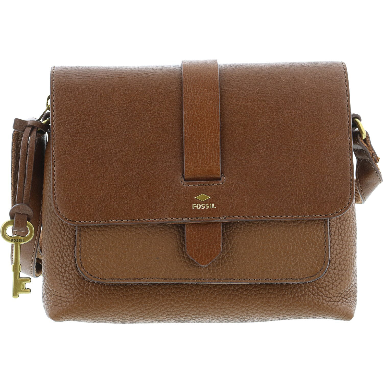 Fossil Women&#39;s Kinley Small Crossbody Leather Cross Body Bag - Brown - 0 - 0