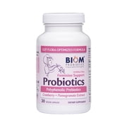 Biom Probiotics Women's Daily Probiotics and Prebiotics Supplement, Gut Flora Optimization, Cranberry & Pomegranate Extract, Gluten-Free, 30 Count