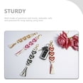 thumbnail image 2 of 4 Pcs DIY Braided Rope Ornament Bag Decor Kit Macrame Carabiner, 2 of 6