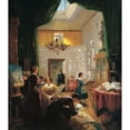 thumbnail image 2 of Louis Lang 12x14 Gold Ornate Wood Frame and Double Matted Museum Art Print Titled - Women's Art Class (ca. 1868), 2 of 4