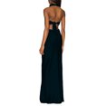 thumbnail image 3 of VISgogo Vestido largo con cuello halter casual para mujer Moda Color sólido Cintura hueca Vendaje Sin espalda Vestido ajustado VISgogo moda, 3 of 9