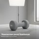 thumbnail image 5 of Abbraccia Mancuerna ergonómica de vinilo, hierro fundido resistente, gimnasio en casa, fitness para mujeres, jóvenes, niños, 5 of 6