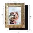 thumbnail image 4 of ArtbyHannah 5x7 inch 2 Pack Gold Picture Frame Sets for Valentine's Day TableTop Display Wall Mounting, Photo Frames for Home Decor, Living Room, Wedding, 4 of 11