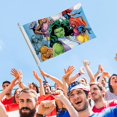 thumbnail image 4 of Nirvana Bandera impresa con temática, regalo perfecto para fanáticos, amigos y familiares, y adecuada para actividades al aire libre e interiores, decoraciones de fiesta.40cm×60cm, 4 of 6