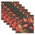 thumbnail image 3 of Iauyy Satin Napkins Set of 1- Leafage- Red DIY Printing Decoration Cloth Napkin- Easy Care for Home/Party, 3 of 8