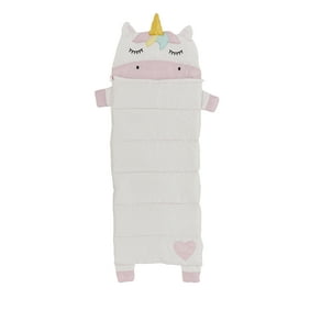 Firefly! Outdoor Gear Sparkle the Unicorn Kid's Sleeping Bag - Pink/Off-White Color (65 in. x 24 in.)