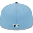 thumbnail image 4 of Men's New Era Light Blue/Navy Oakland Athletics Green Undervisor 59FIFTY Fitted Hat, 4 of 5