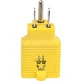 thumbnail image 5 of 110V Regular Wall Outlet Adapter, 15 Amp to 20 Amp T-Blade - 3 in 1 Female, Window AC, Yellow, 5 of 6