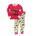 thumbnail image 1 of LazyOne Warm Long-Sleeve PJ Sets for Girls and Boys, Duck Duck Moose Pink, Funny Animal Kids' Pajama Sets, 1 of 7
