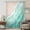 Turquoise, variant on Turquoise Waves Coastal Sheer Curtains 45 Inches Long, Summer Beach Ocean Seaside Light Filering Curtains, Breathable Simi Curtain Privacy Drapes for Kitchen Bathroom Small Window Treatment