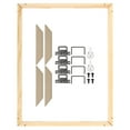 thumbnail image 1 of Unique Bargains Canvas Stretcher Bars Kit, 14x10 Inch Rectangle Solid Wood Frame for Paint, Prints, Oil Paintings, Wood Color, 1 of 5