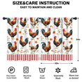 thumbnail image 2 of Blackout Kids Curtains,Rooster and Orange Flowers Pattern Childrens Insulated Curtains Set Of 2,Bedroom Essentials,Toddler Room Decor 42x54in(106x137cm), 2 of 4