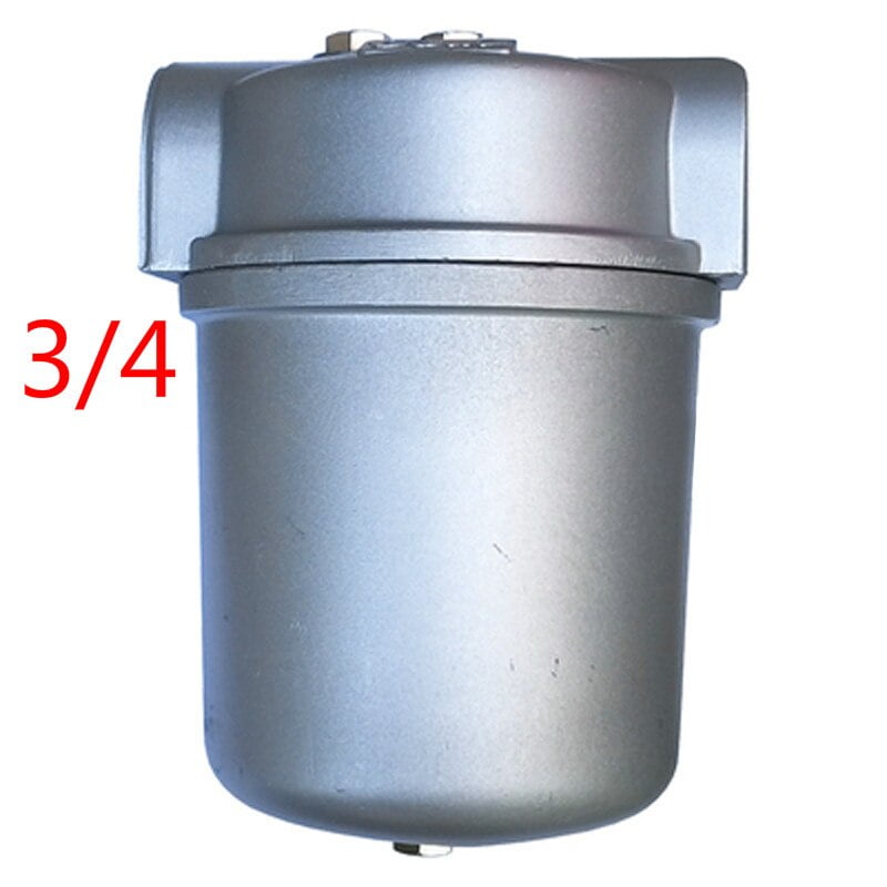 Oil Strainer Filter Full Aluminum Transparent Cup 3/8" 1/2" 3/4 1