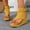 Yellow, variant on Women's Thong Platform Wedge Sandals, Adjustable Ankle Buckle Strap Open Toe High Heel Shoes, Casual Summer Dress Sandals Yellow 8.5(41)