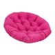 thumbnail image 3 of Cojín redondo acolchado para silla de 50 cm (solo cojín) con cesta colgante transpirable Rosa roja, 3 of 9