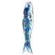 thumbnail image 5 of Manga de viento de carpa Koi Nobori de estilo japonés, cometa de pez Koinobori azul, bandera colgante Azul dorado, 5 of 6