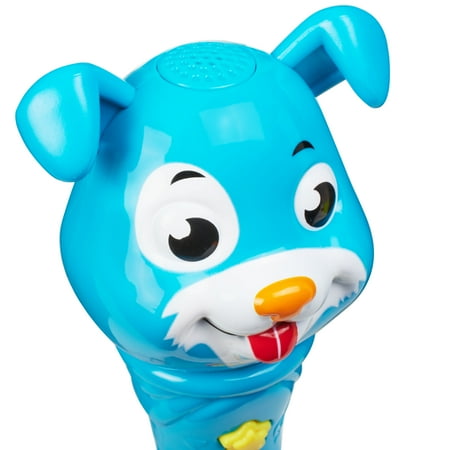 Spark Create Imagine, Interactive Learning Microphone Toy, 3 Modes, Unisex, Blue, 3 Years up