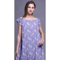 thumbnail image 4 of Bimba PrintedÂ&nbsp;NightwearÂ&nbsp;For Women Rayon Long Maxi Dress Sleepdress Night Gown, 4 of 4