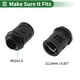thumbnail image 4 of Abrazaderas de cable M22x1.5 21.2mm / 0.83" Conector rápido de fuelle recto PA6 Nylon Negro 2 Pcs, 4 of 7