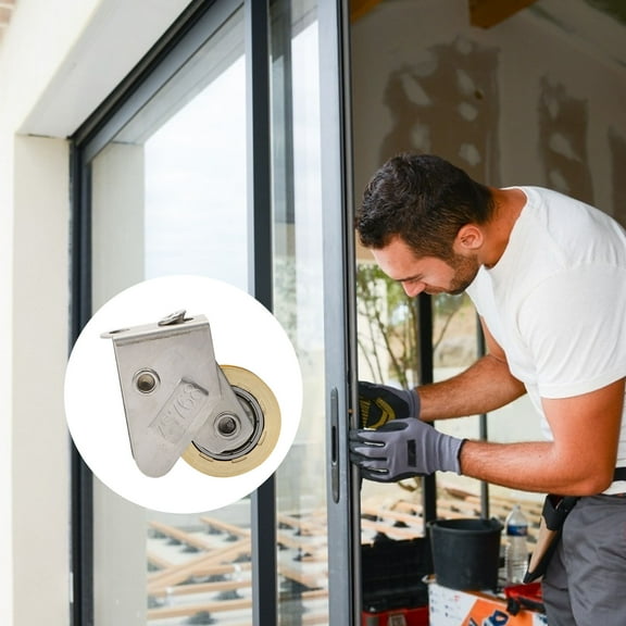Milisten Replacement Screen Door Roller Stainless Steel 2Pack 1.5x0.9in for Window Tracks