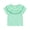 Mint Green, variant on (6Months-5Years) Girls Fashion Casual Comfortable Solid Color Ruffle Top Toddler Children's Lace Short Sleeve Top Summer Casual Trend Pullover Shirt Pink 4 Years