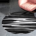 thumbnail image 4 of Animal Print Zebra Round Carpet Circle Rug Outdoor Patio Area Rug Washable Large Area Rugs Hallway Room Decor Fitness Mats, 4 of 8