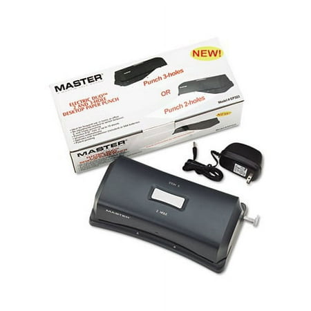 15-Sheet Duo Electric/Battery Punch Two- and Three-Hole Fixed Position Sides