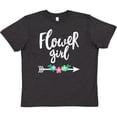 thumbnail image 3 of Inktastic Flower Girl with Arrow and Flowers Youth T-Shirt, 3 of 5