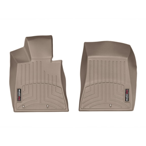 WeatherTech Custom Fit FloorLiners compatible with K900, Equus - 1st Row (Driver & Passenger), Tan