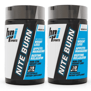 BPI Sports Nite Burn Nighttime Weight Management Formula, 30 Count (Pack of 2)