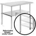 thumbnail image 4 of KUTLER Stainless Steel Table for Prep and Work 24 x 48 Inches, NSF Heavy Duty Commercial Kitchen Table for Restaurant, 4 of 7