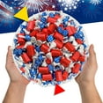 thumbnail image 4 of Patriotic Candy, Independence Day Chocolate Mix - HERSHEY’S KISSES and NUGGETS (2 Pound Bag - Approx. 140 Count), 4 of 6