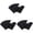 Black 3PCS, variant on Black Felt Fabric Adhesive Sheets Multipurpose Velvet Sheet Sticky Glue Back