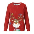 thumbnail image 4 of miqiqism Christmas Sweatshirts for Women Comfy Long Sleeves Crew Neck Blouses Juniors Casual Cute Graphic Printed Sweatshirt Trendy Lightweight Tunic Shirts,R#01_Red,XX-Large, 4 of 4