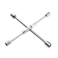 thumbnail image 2 of Generic Llave de tuercas plegable de 4 vías, herramientas de reparación de neumáticos, piezas de reparación de acero de placa cromada resistente,, 2 of 8