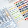 thumbnail image 3 of MOMOJIA Pack of 5 Two Tip Highlighters Featuring Ergonomic Grip for Easy Color Switching, 3 of 14