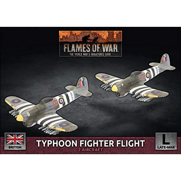 flames of war late war: british typhoon fighter flight (bbx66)