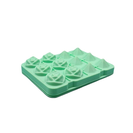 

Rose Diamond Shape Ice Cube Trays | Food-Grade Silicone Combo Trays Ice Ball Maker with Lid | Ice Cube Mold with 12 Grid for Whiskey Cocktails Keep Drinks Chilled