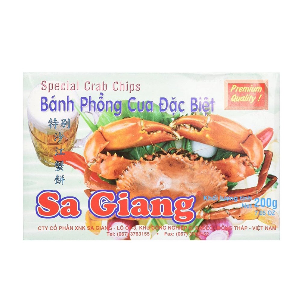Sa Giang Vietnamese Special Crab Chips 7.05 Oz (200 g)