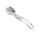 thumbnail image 4 of Cuchara plegable de tenedor Spork de acero inoxidable, senderismo, camping, cocina, picnic, viajero, 11 Feliz Sencillez, 4 of 5