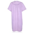 thumbnail image 7 of JEFFRICO House Dresses for Women with Pockets - Lightweight Breathable Short Sleeve Muumuu & Nightgowns - Snap Front Housecoat and Dusters for Women, 7 of 7
