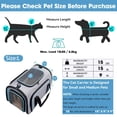 thumbnail image 2 of Porta mascotas Siivton aprobado por aerolíneas con cuatro costados suaves expandibles forro polar para gatos cachorros y perros pequeños, 2 of 5