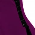 thumbnail image 3 of Sngxgn Womens Fall Spring Deep V Neck Ruffle Long Sleeve Print Mini Dress(Purple,XXL), 3 of 7