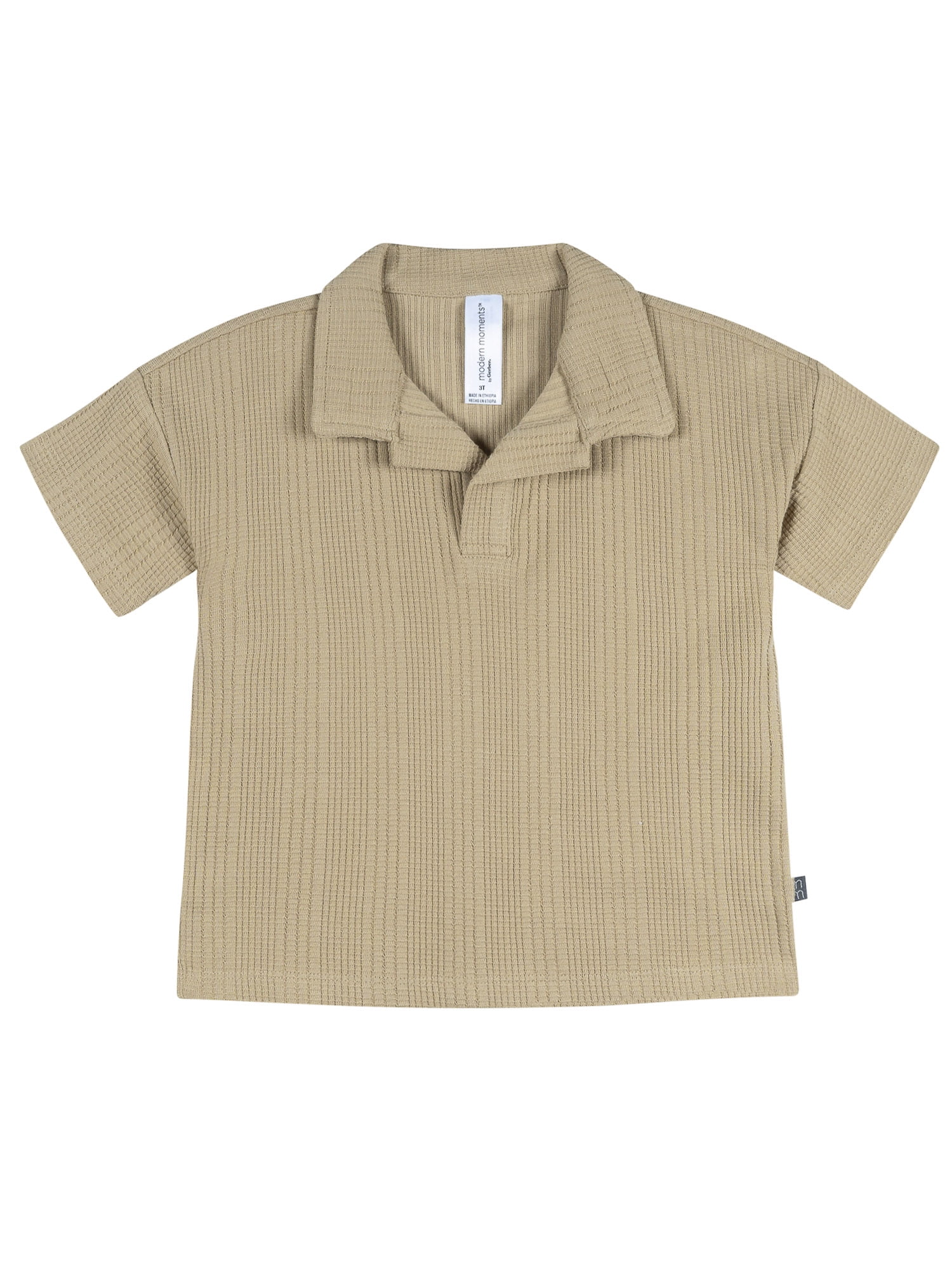 Modern Moments by Gerber Baby and Toddler Boy Johnny Collar Top and Pant Set, 2-Piece, Sizes 0/3 Months - 5T