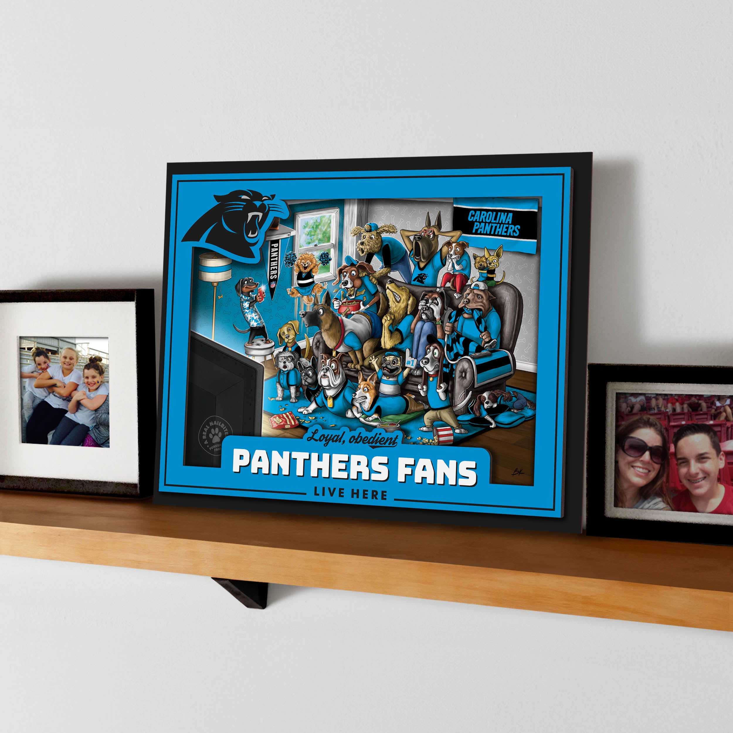 YouTheFan NFL Carolina Panthers Purebred Fans Wall Art