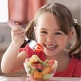 thumbnail image 4 of 6-Piece Set of Toddler Forks - Stainless Steel Utensils with Round Handles for Kids Self-Feeding, BPA-Free, 4 of 5