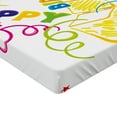 thumbnail image 2 of Ambesonne Birthday Fitted Sheet, Surprise in Box Doodle, Queen Size, Multicolor, 2 of 3