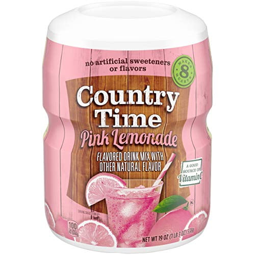 Country Time Pink Lemonade Drink Mix, 19 oz, 2 Pack
